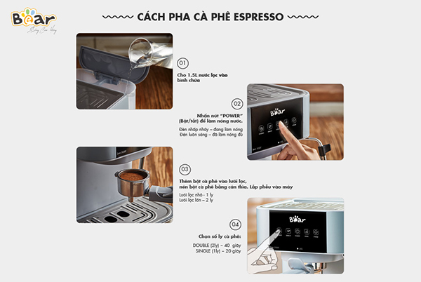 mo ta may pha ca phe espresso tu dong bear cf b15v1 7