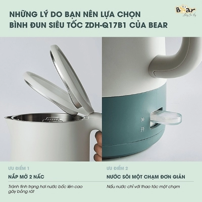 Ấm đun nước siêu tốc Bear ZDH-Q17B1