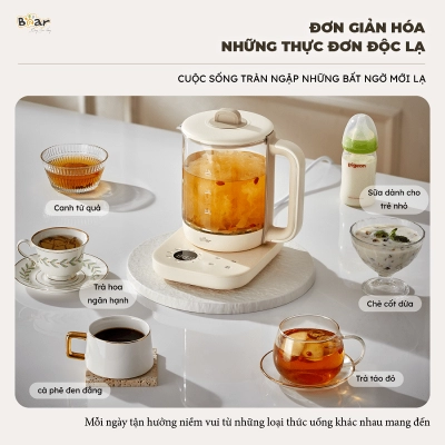 Bình pha trà giữ nhiệt Bear SB-PT15K (1.5L)