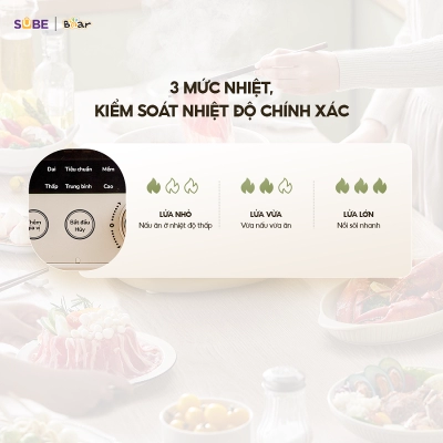 Nồi áp suất điện đa năng Bear 4L SB-AS40W