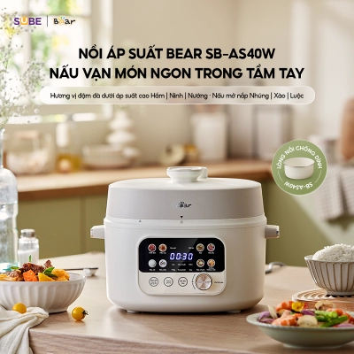 Nồi áp suất điện đa năng Bear 4L SB-AS40W