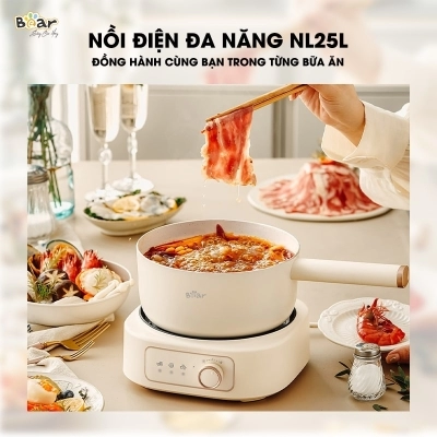 Nồi điện đa năng 2.5L Bear SB-NL25L