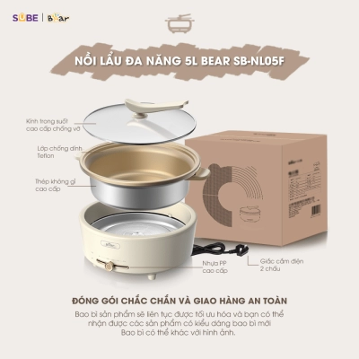 Nồi lẩu điện Bear 5L SB-NL05F