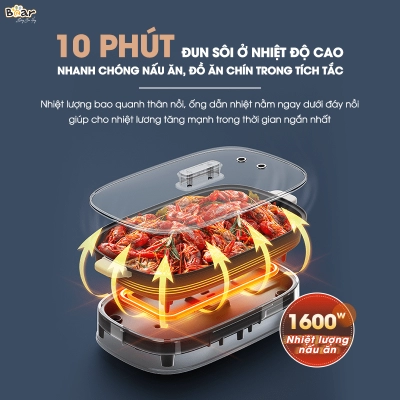 Nổi lẩu nướng đa năng 2 khay SB-NL45K