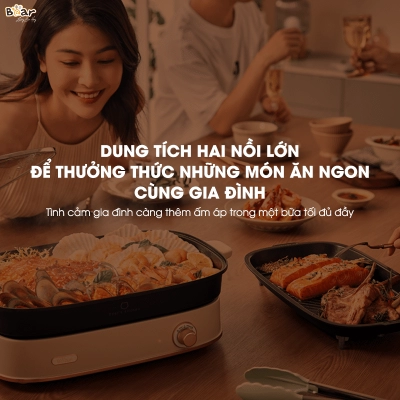 Nổi lẩu nướng đa năng 2 khay SB-NL45K