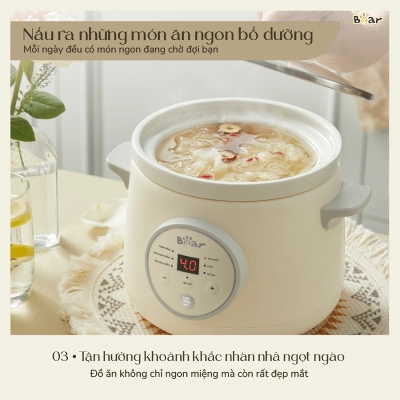 Nồi nấu chậm 1.5L Bear SB-NNC15