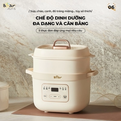 Nồi nấu chậm 1.6L Bear SB-NNC16