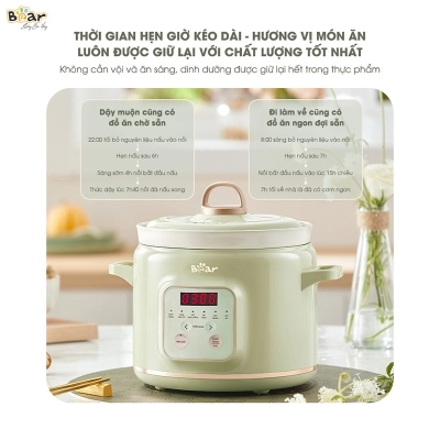 Nồi nấu chậm 2L Bear SB-NNC20