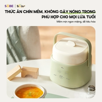 Nồi nấu chậm Bear 1L SB-NNC10