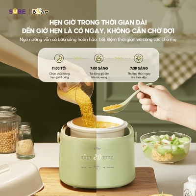 Nồi nấu chậm Bear 1L SC-4H10E