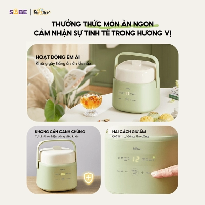 Nồi nấu chậm Bear 1L SC-4H10E