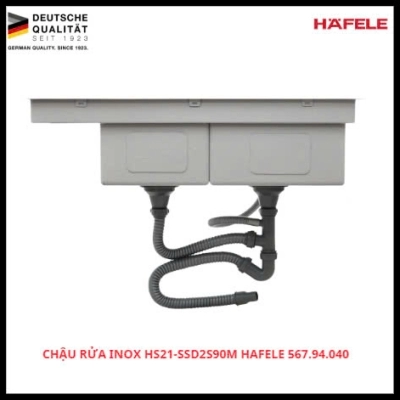 Chậu Rửa Inox HS21-SSD2S90M Hafele SKU: 567.94.040