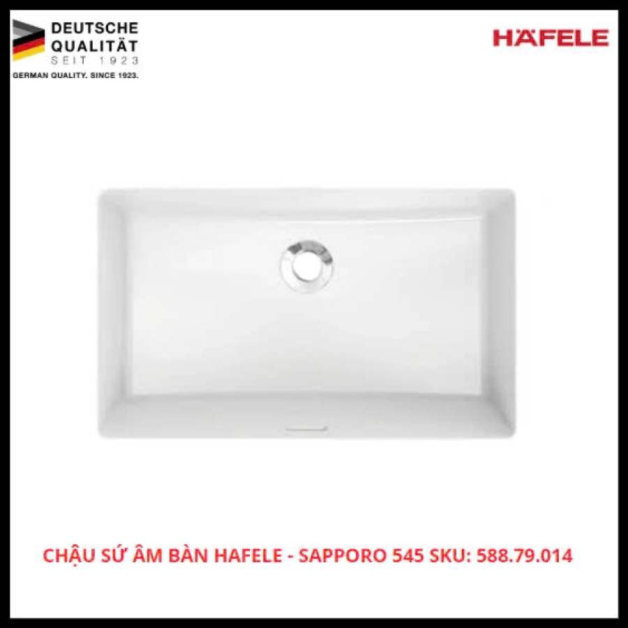 Chậu Sứ Âm Bàn Hafele - Sapporo 545 SKU: 588.79.014