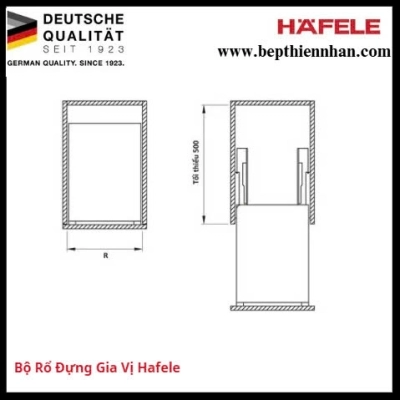 Bộ Rổ Đựng Gia Vị 300mm Hafele 549.20.038