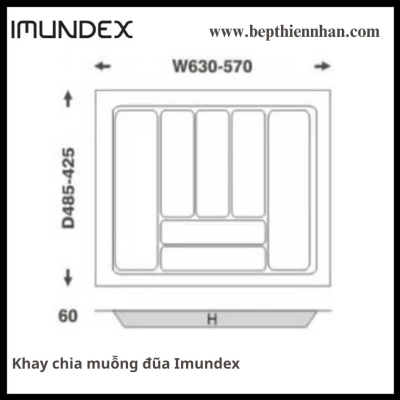 Khay chia muỗng đũa Imundex 700mm 7806929