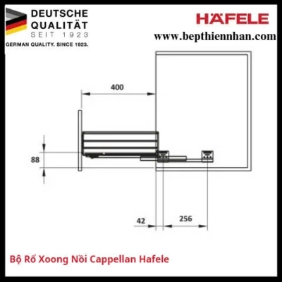 Bộ Rổ Xoong Nồi Cappella 900mm Hafele 549.08.034