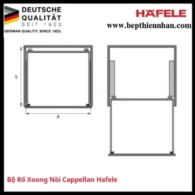 Bộ Rổ Xoong Nồi Cappella 900mm Hafele 549.08.034