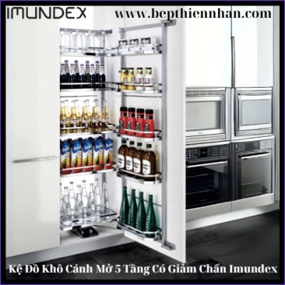 Kệ đồ khô cánh mở 5 tầng có giảm chấn Imundex 7801706