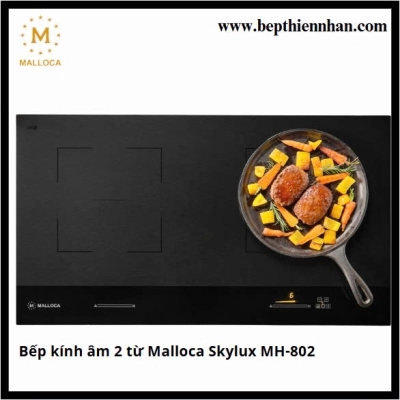 Bếp kính âm 2 từ Malloca Skylux MH-802