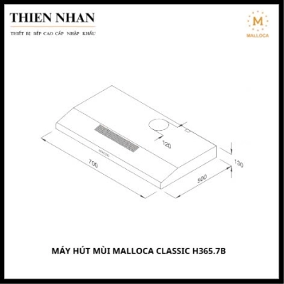 Máy Hút Mùi Malloca Classic H365.7B