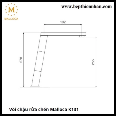 Vòi chậu rửa chén Malloca K131BR